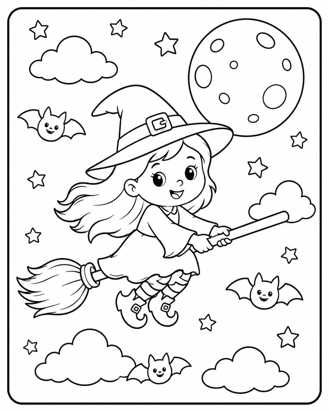 Halloween Motiv 4 als kostenloses Ausmalbild für Kinder